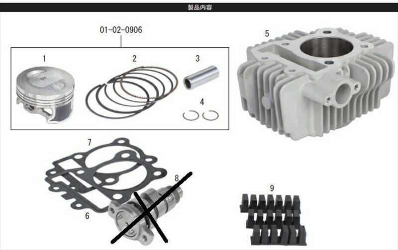バイクパーツ SP TAKEGAWA(スペシャルパーツタケガワ) S-Stage ボアアップキット 138cc 01-05-54424514..