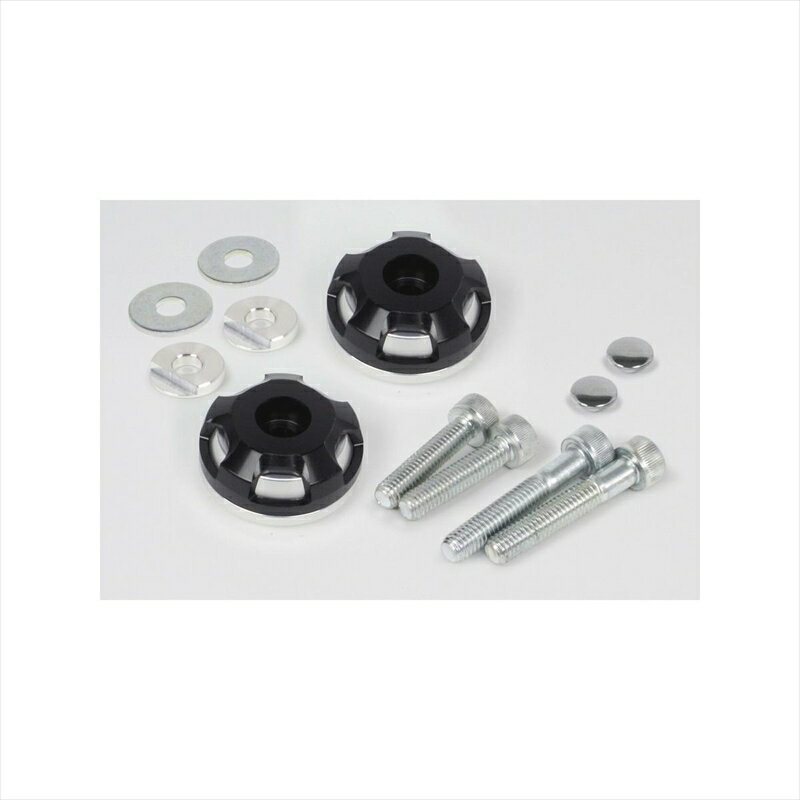 バイクパーツ ハンドルスペシャルパーツタケガワ 2ピースバーエンド SLV/BLK 06-01-0387 4514162238714PCX/GROM/CROSS CUB等