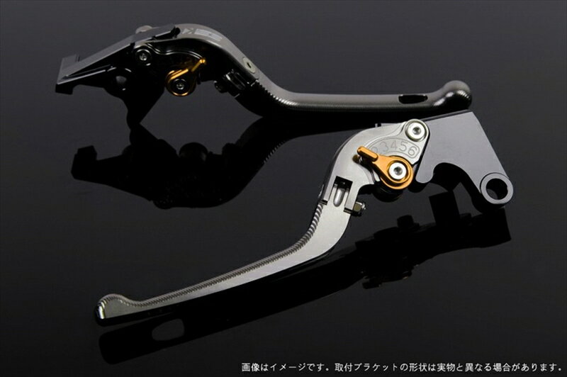 ハンドル エスエスケイ スピードラ アジャストレバー 3D可倒式 チタン/ゴールド FZ1フェザー 06-14 MT-07 14-18 XSR700 18 YA0405259-GD 4589995509072 取寄品
