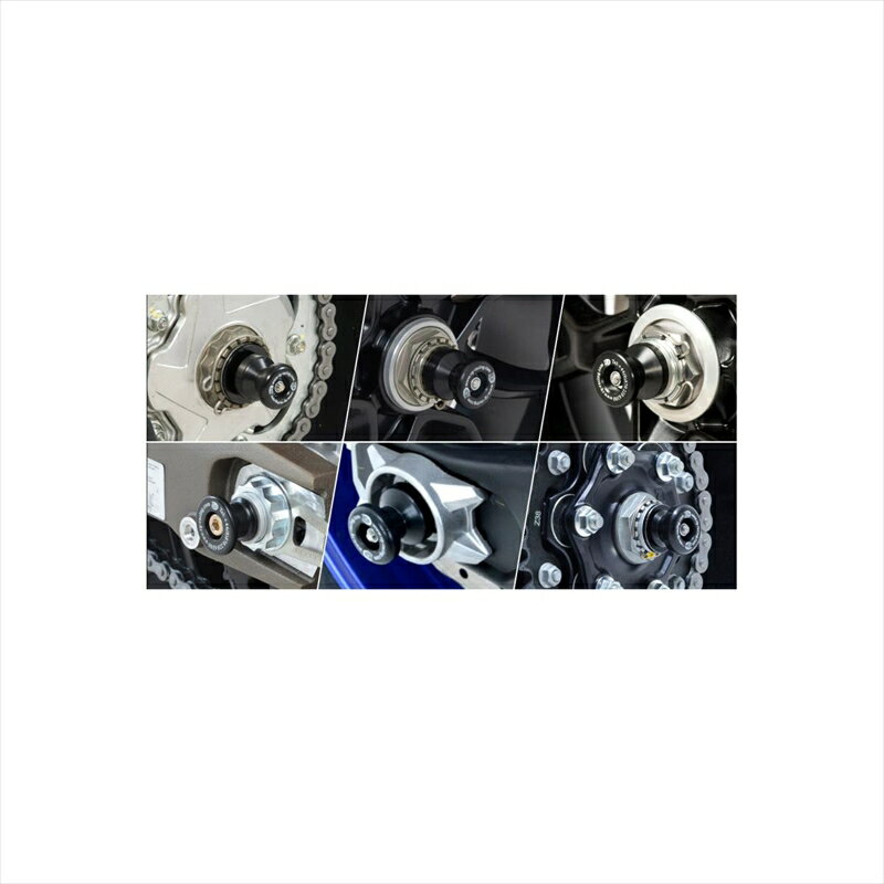 バイクパーツ 外装アールアンドジー リアスピンドルスライダー BLKRG-SS0066BK 4580779591726Tenere700..