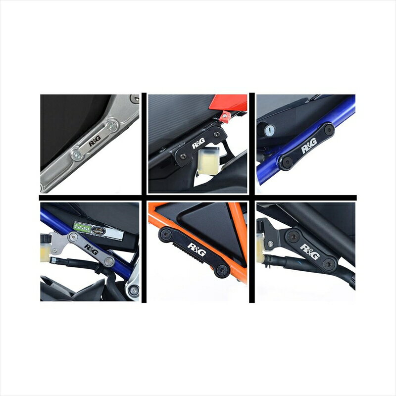 バイクパーツ 外装アールアンドジー リアフットレストプレート BLKRG-BLP0123BK 4580779591917Tiger660..