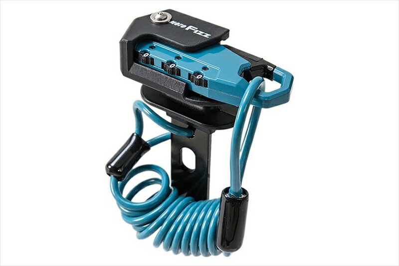 【5日前後で発送】 ヘルメット モトフィズ ヘルメット用ワイヤーロック コイル サックスブルー MF-4761 4510819106283 取寄品