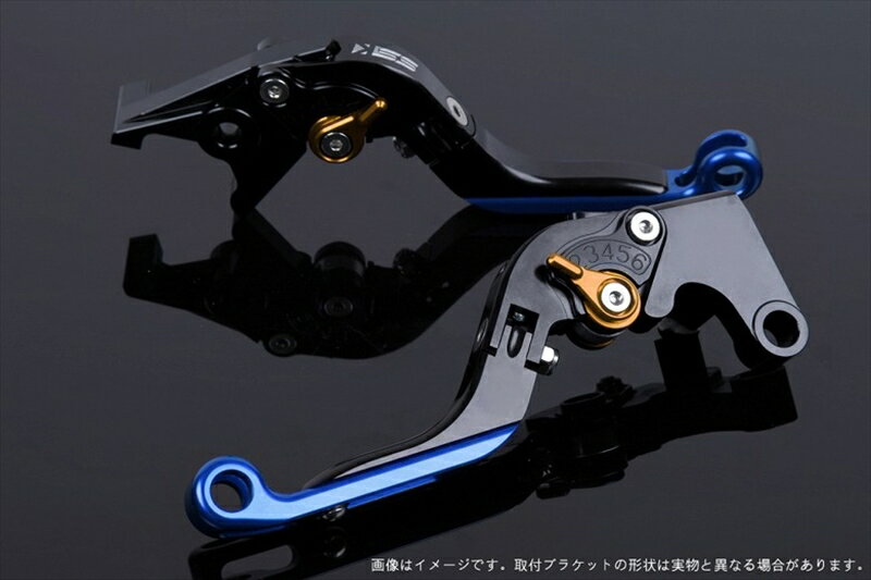 ハンドル エスエスケイ スピードラ アジャストレバー 可倒延長式 ブラック/ゴールド/ブルー ZX-6R 07-17 ZX-10R 06-15 KA0406024-GDBE 4589995390014 取寄品