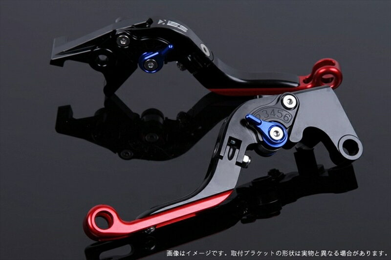 ハンドル エスエスケイ スピードラ アジャストレバー 可倒延長式 ブラック/ブルー/レッド ZX-6R 07-17 ZX-10R 06-15 KA0406024-BERD 4589995390090 取寄品