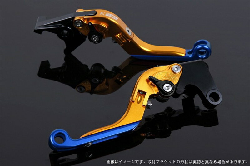 【5日前後で発送】 ハンドル エスエスケイ スピードラ アジャストレバー 可倒延長式 ゴールド/ブラック/ブルー ZX-6R 07-17 ZX-10R 06-15 KA0406026-BKBE 4589995390366 取寄品