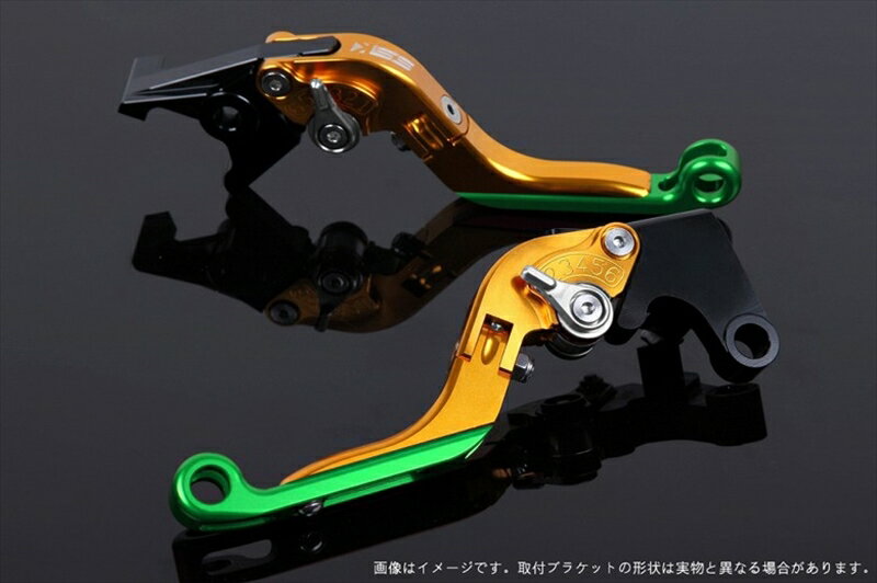 【5日前後で発送】 ハンドル エスエスケイ スピードラ アジャストレバー 可倒延長式 ゴールド/シルバー/グリーン ZX-6R 07-17 ZX-10R 06-15 KA0406026-SRGN 4589995390465 取寄品