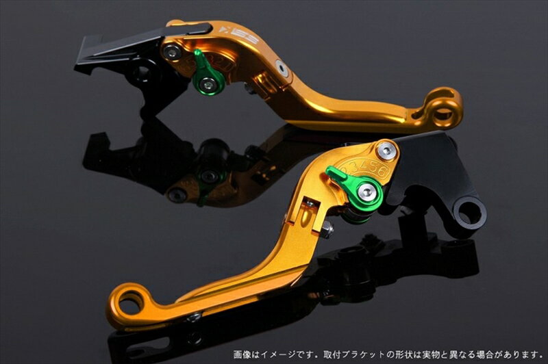 【5日前後で発送】 ハンドル エスエスケイ スピードラ アジャストレバー 可倒延長式 ゴールド/グリーン/ゴールド ZX-6R 07-17 ZX-10R 06-15 KA0406026-GNGD 4589995390779 取寄品