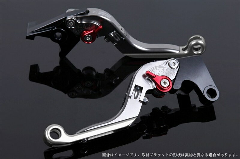 【5日前後で発送】 ハンドル エスエスケイ スピードラ アジャストレバー 可倒延長式 チタン/レッド/シルバー ZX-6R 07-17 ZX-10R 06-15 KA0406028-RDSR 4589995391110 取寄品