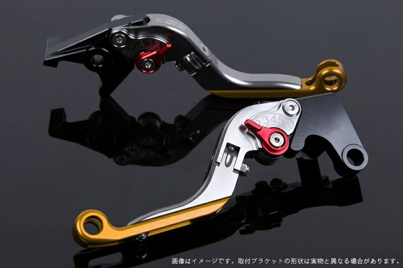 【5日前後で発送】 ハンドル エスエスケイ スピードラ アジャストレバー 可倒延長式 チタン/レッド/ゴールド ZX-6R 07-17 ZX-10R 06-15 KA0406028-RDGD 4589995391127 取寄品