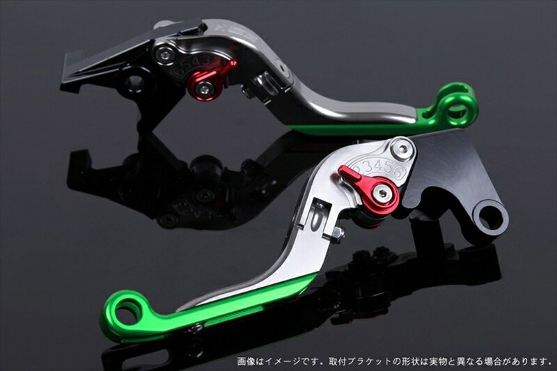 【5日前後で発送】 ハンドル エスエスケイ スピードラ アジャストレバー 可倒延長式 チタン/レッド/グリーン ZX-6R 07-17 ZX-10R 06-15 KA0406028-RDGN 4589995391165 取寄品