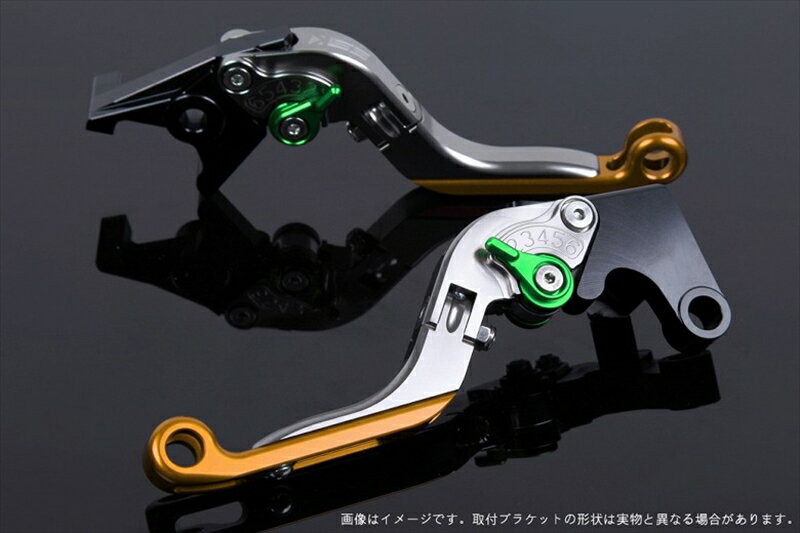 ハンドル エスエスケイ スピードラ アジャストレバー 可倒延長式 チタン/グリーン/ゴールド ZX-6R 07-17 ZX-10R 06-15 KA0406028-GNGD 4589995391264 取寄品