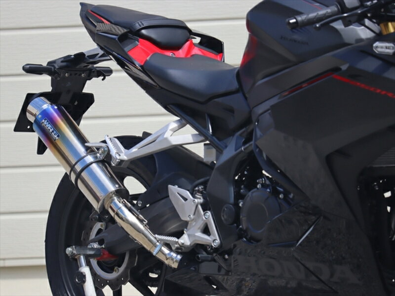 マフラー ダブルアールズ S/O ラウンド・焼き色チタンサイレンサー CBR250RR 8BK-MC51 23- BK1245JM 4582734410738 取寄品