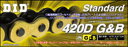 駆動系 ディーアイディー 420D G&B ゴールド/ブラック 106L STDシリーズ 420D G&B 4525516346184 取寄品