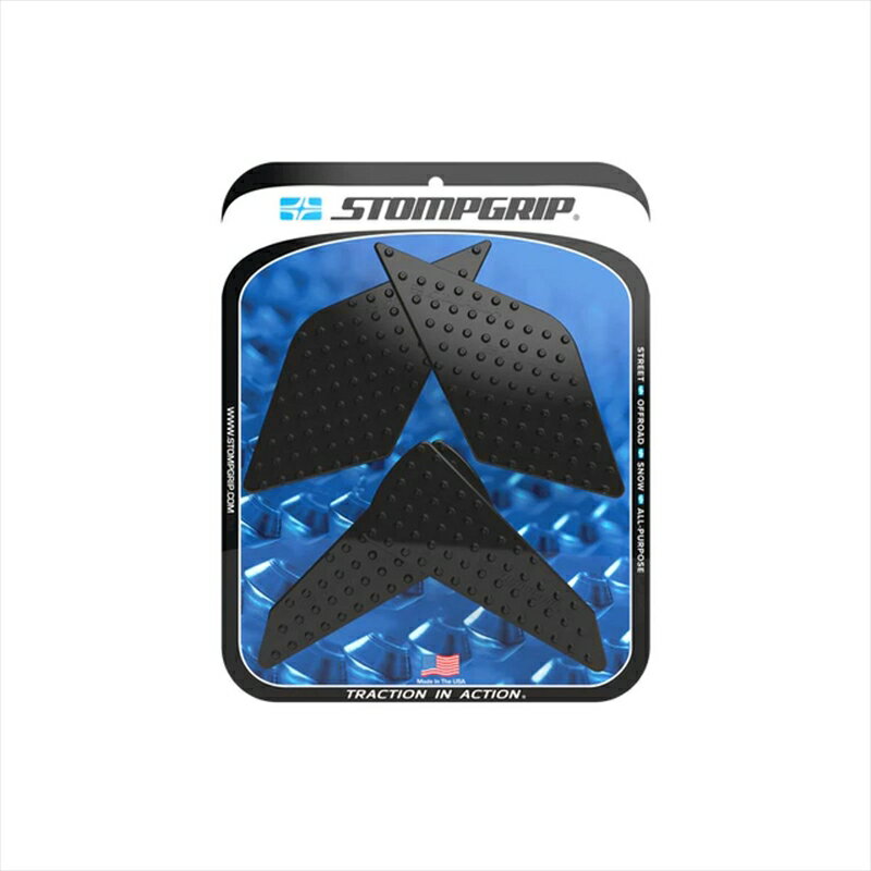 バイクパーツ 外装ストンプグリップ トラクションパッドタンクキット ブラック55-10-0204B 4550255957186VOLCANO ZX-4R/ZX-4RR 23