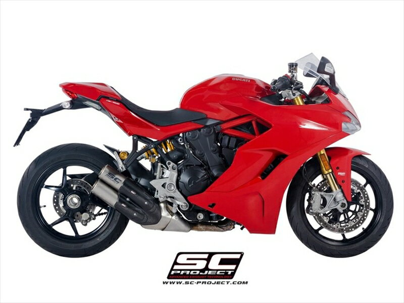 マフラー エスシープロジェクト スリップオン CR-T ツイン サイレンサー DUCATI SUPERSPORT 950 21-23 D21B-D36T 4550255978440 取寄品