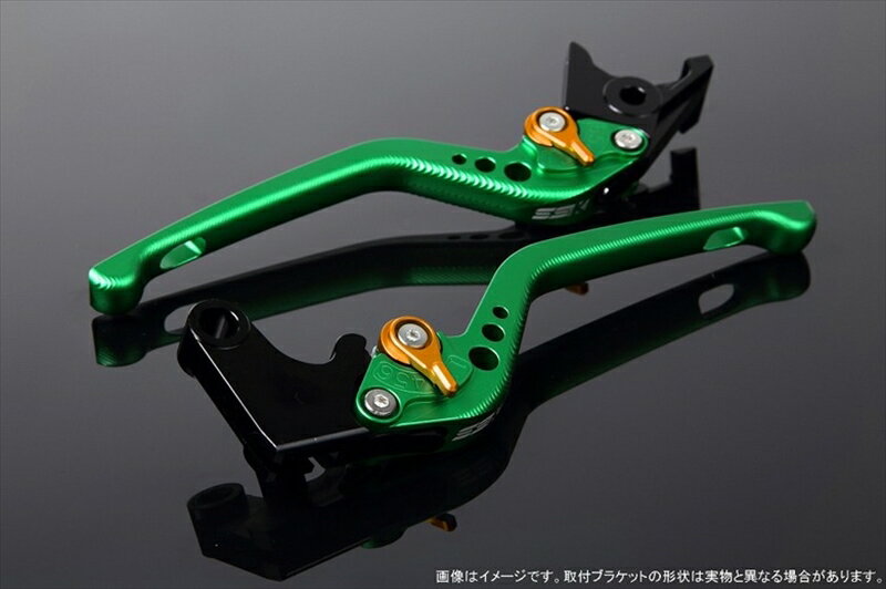 ハンドル エスエスケイ スピードラ アジャストレバー 3D ロング Mグリーン/Mゴールド MT-01 04-09 VMAX1700 09-13 LVEM043GN-GD 4580540515425 取寄品