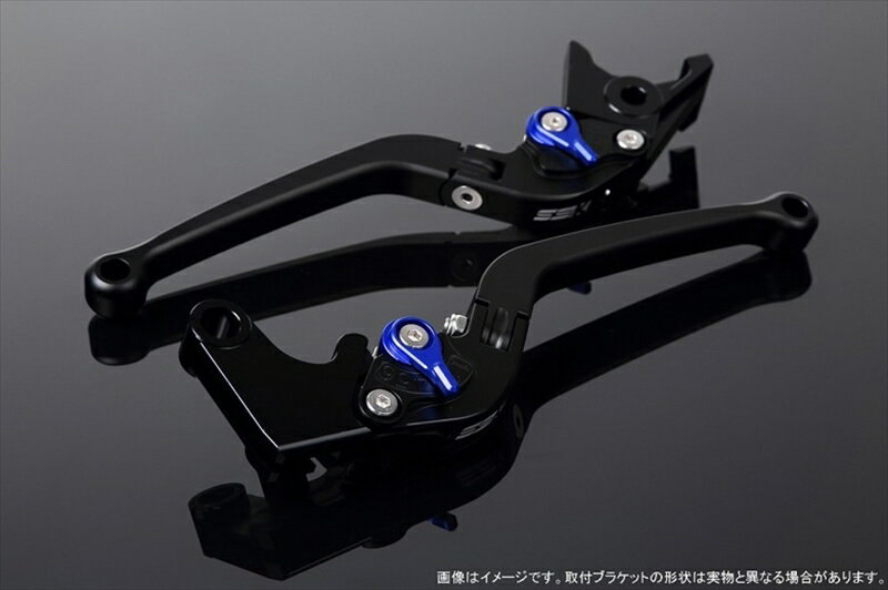 【5日前後で発送】 ハンドル エスエスケイ スピードラ アジャストレバー スタンダード可倒式 Mブラック/Mブルー MT-01 04-09 VMAX1700 09-13 LVAM043BK-BE 4589995087181 取寄品