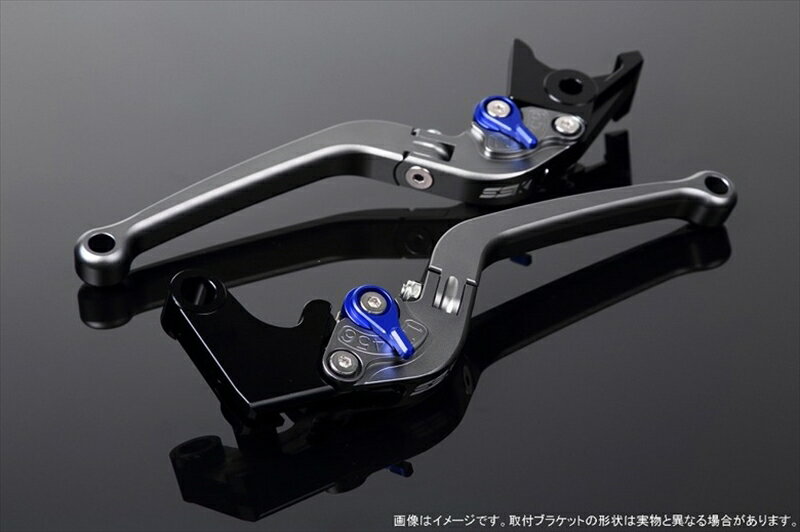 【5日前後で発送】 ハンドル エスエスケイ スピードラ アジャストレバー スタンダード可倒式 Mチタン/Mブルー MT-01 04-09 VMAX1700 09-13 LVAM043TM-BE 4589995087396 取寄品