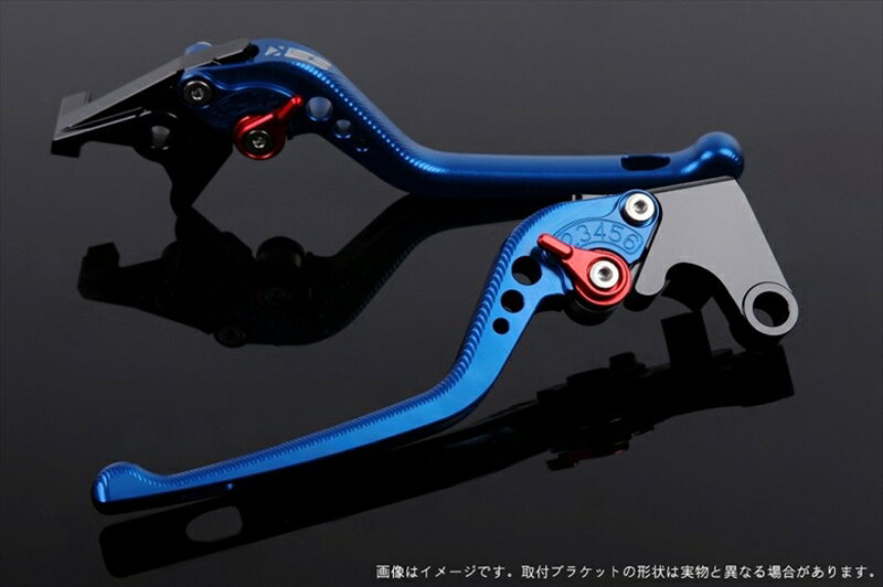 ハンドル エスエスケイ スピードラ アジャストレバー 3D ロング ブルー/レッド MT-01 04-09 VMAX1700 09-13 YA0404808-RD 4589995469192 取寄品