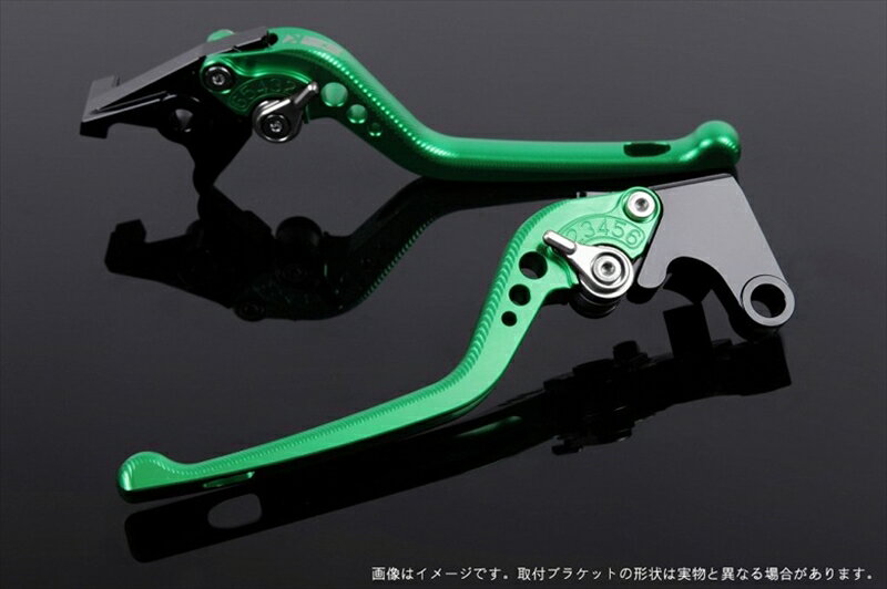 ハンドル エスエスケイ スピードラ アジャストレバー 3D ロング グリーン/シルバー MT-01 04-09 VMAX1700 09-13 YA0404811-SR 4589995475322 取寄品