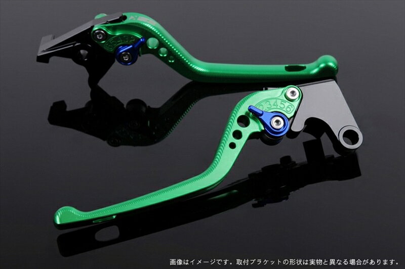 ハンドル エスエスケイ スピードラ アジャストレバー 3D ロング グリーン/ブルー MT-01 04-09 VMAX1700 09-13 YA0404811-BE 4589995475346 取寄品