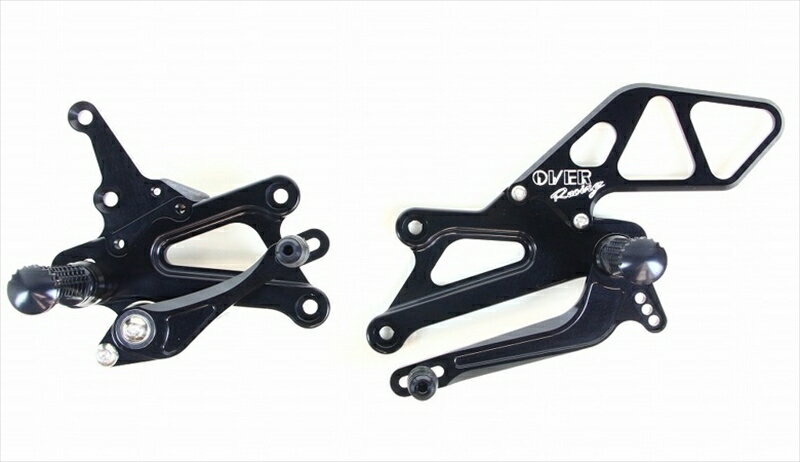 OVER バックステップ BLK YZF-R25 MT-25■カタログ品番：P062-8819■メーカー品番：51-35-01B■JAN：4539770112430適応車両：YZF-R25／MT-25 素材： ブラックアルマイト仕上げ 色： ブラックアルマイト仕上げ 4ポジション 30mmBACK/30mmUP 30mmBACK/40mmUP 40mmBACK/30mmUP 40mmBACK/40mmUP ・ブラックアルマイト仕上げ ・STDマスター使用可能 ・STDブレーキホース使用可能(STD長にて使用できます) ・タンデムステップ使用可能 ・逆チェンジ対応 ・ABSモデル対応 車種： YZF-R25(19-) , YZF-R25(18) , YZF-R25(15-17) , MT-03(15-17) , MT-25(15-17) 踏込み時の剛性を保つベースプレートや可動部のベアリング採用によるスムースなシフト&ブレーキタッチなど、バックステップの基本動作を、技術的な機能によって向上させています。 セパレートハンドルと組み合わせることによってよりスポーツバイクのようなポジショニングに近づきます 姿勢がより前傾になったことでフロントタイヤへ荷重がかけやすくなりコーナリングがより楽しいバイクに進化します 画像注意書き ： ■商品分類：バイクパーツ、オートバイパーツ（モーターサイクル） ■カテゴリ：車、バイク、自転車 ＞ バイク ＞ ステップ、ペダル ＞ ステップ ■対象：男性(メンズ)、女性(レディース) ■キーワード：ツーリング(ロングツーリング)、通勤、通学 ※号機番号と適応車種を必ずご確認のうえ、ご注文くださいますようお願い致します。ご不明点等は、ご注文前にお問合せください。 ※掲載商品と実際の商品との色合いが異なる場合がございます。ご了承の程、宜しくお願い致します。 ※商品は予告なく仕様の変更や販売を終了している場合がございますので予めご了承下さい。 ※画像は装着画像や塗装済みのイメージ画像の場合がございます。 ※画像に含まれる、小道具等は商品には含まれておりません。 ※画像は装着イメージです。車両本体は商品に含まれておりません。