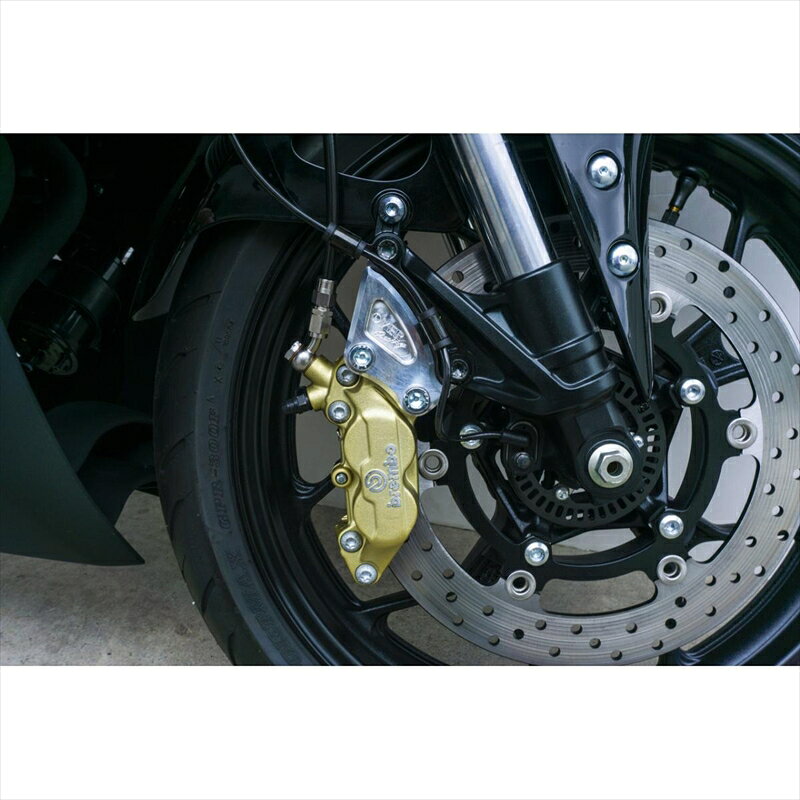 バイクパーツ オーヴァーレーシング Fキャリパーサポート83-351-11 4539770118760ブレンボ4P/40mm YZF-R25 19-/YZF-R3 19-