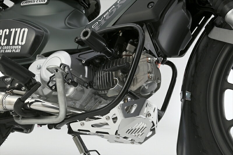 バイクパーツ 外装オーヴァーレーシング アンダーカバー＆エンジンガード BLK57-125-02 4539770126918CC110 22-