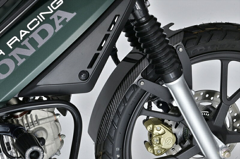 バイクパーツ 外装オーヴァーレーシング フロント ダウン ハーフ フェンダー カーボン73-125-02C 4539770127069CC110(22-)
