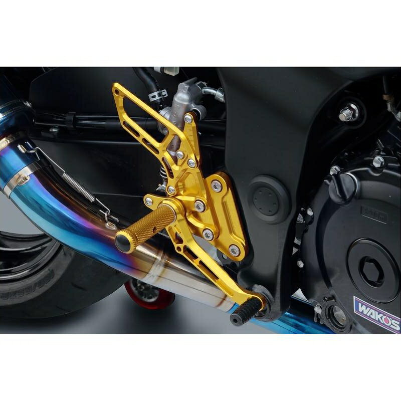 バイクパーツ ステップケイファクトリー ライディングステップ ステイゴールド 244MZBR0604 4582215603956