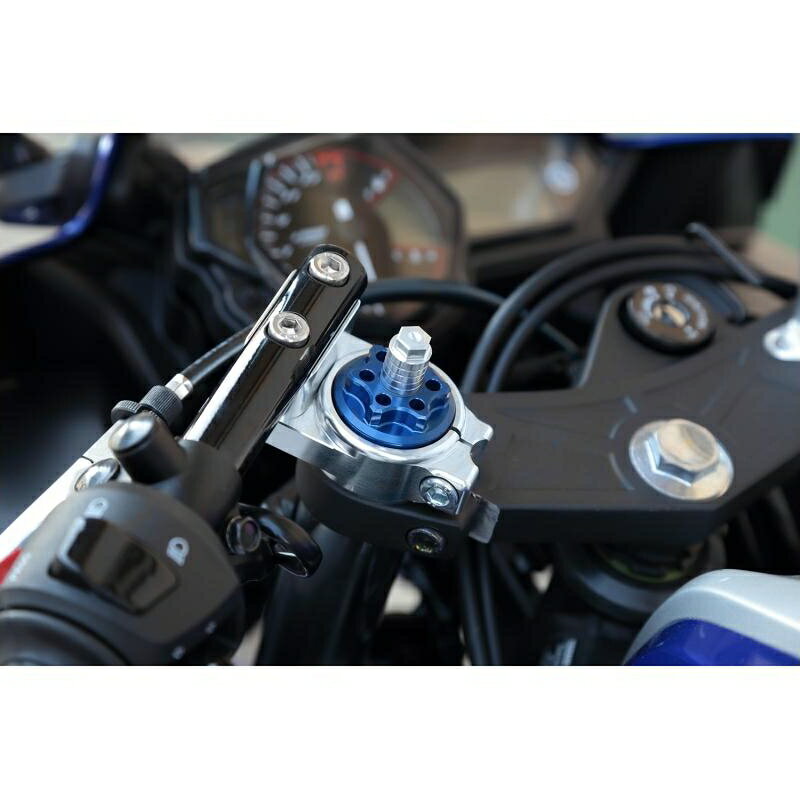 バイクパーツ ケイファクトリー フロントフォークトップキャップ BLU 344XZDR022J 4582215605646