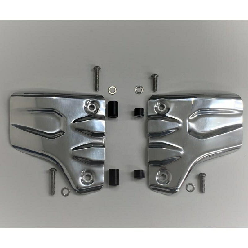 バイクパーツ 冷却系ケイファクトリー ラジエターサイドカバー ポリッシュ361IZFE002L 4582215617977