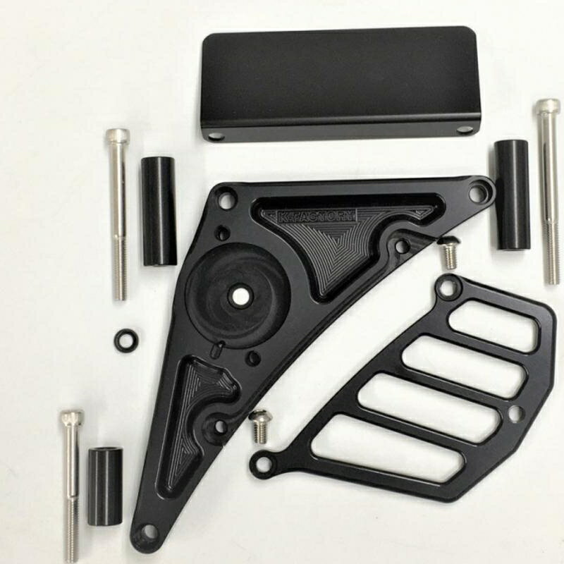バイクパーツ ケイファクトリー フロントスプロケットカバー スーパーBLK 268FZAQ029R 4582215623558