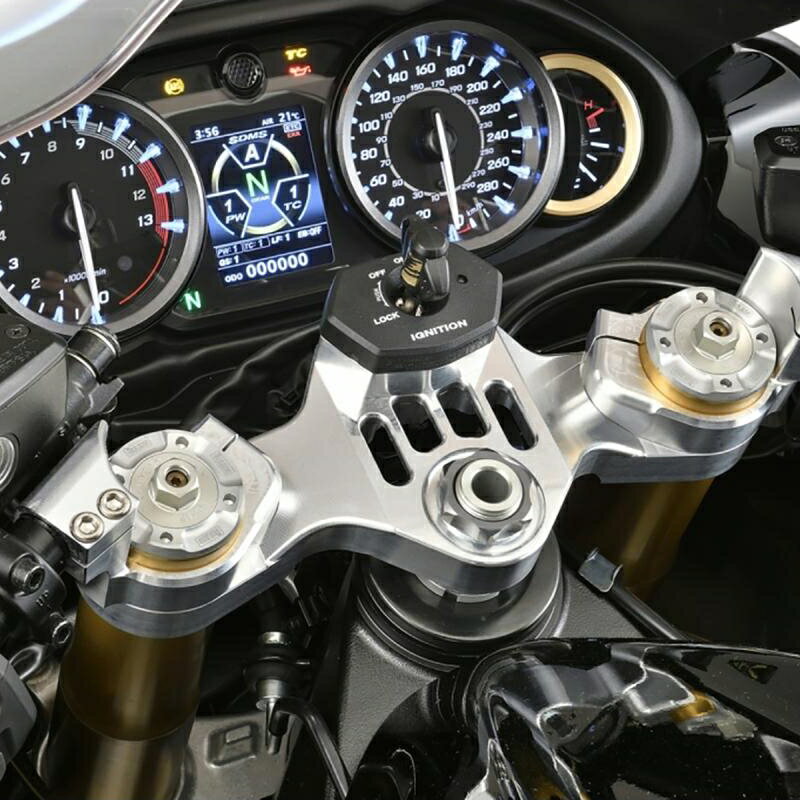 バイクパーツ ハンドルケイファクトリー トップブリッジセット シルバー 268XZBT025H 4582215623572