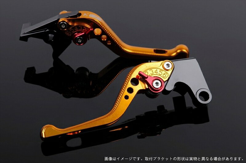 【5日前後で発送】 ハンドル エスエスケイ スピードラ アジャストレバー 3Dショート ゴールド/レッド GSX250R Vストローム250 RGV250γ VJ23A SU0405445-RD 4589995521760 取寄品