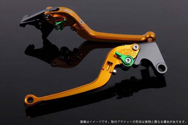 ハンドル エスエスケイ スピードラ アジャストレバー スタンダード可倒式 ゴールド/グリーン 1400GTR/CONCOURS14 07-16 ZZR1400 06-11 KA0400673-GN 4589995402519 取寄品