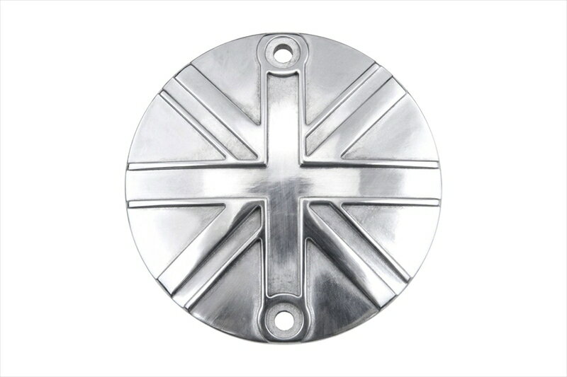 バイクパーツMOTONE CUSTOMS(モートーン) クラッチバッジ ユニオンジャック ポリッシュMMU0304550255826024