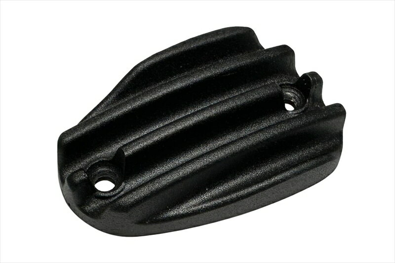 バイクパーツMOTONE CUSTOMS(モートーン) マスターシリンダーキャップ リブ ブラック アルミダイキャス..