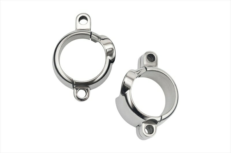 バイクパーツMOTONE CUSTOMS(モートーン) エキゾーストクランプ ステルス ポリッシュMMU5274550255826406