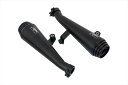 バイクパーツMOTONE CUSTOMS(モートーン) スリップオンマフラー SATURN V ブラックMTE1594550255826703(2)