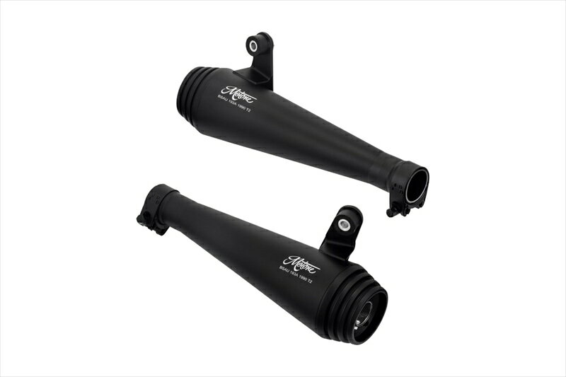 バイクパーツMOTONE CUSTOMS(モートーン) スリップオンマフラー SATURN V ブラックMTE1624550255833923