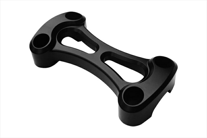 バイクパーツMOTONE CUSTOMS(モートーン) ハンドルバークランプ 25.4mm アルミ 1ピース ブラックMTE085..