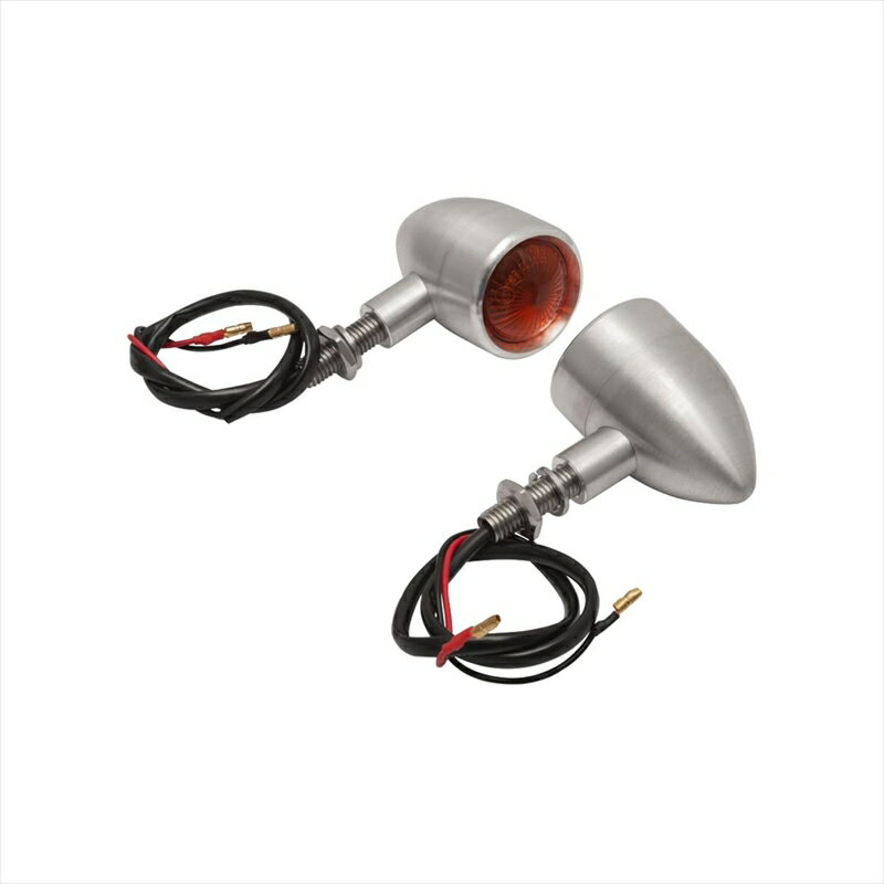 バイクパーツMOTONE CUSTOMS(モートーン) ウインカー アルミビレット ブラッシュ 2個 XNM002M4550255826963M10 汎用