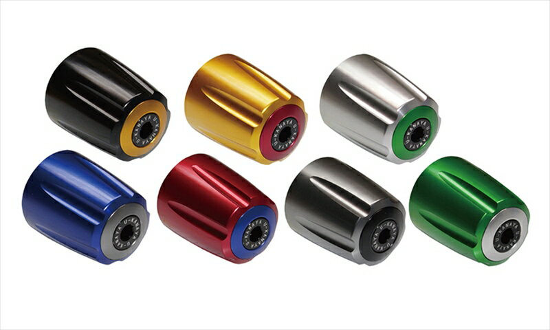 バイクパーツ ハンドルユーカナヤ アルミビレットバーエンドBEGVGRKA47 4550646100290グルーブ グリーン/レッド バリオス/2、エストレヤ/RS、ZZR250
