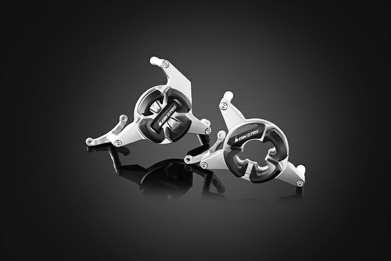 バイクパーツBIKERS(バイカーズ) エンジンガード 左右 シルバーH0140-SLV4550646102447