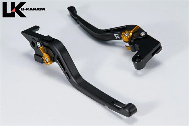 バイクパーツ ハンドルユーカナヤ レバーセット GPタイプ/ロング BK/SVTR023-097-0511 4550646103635(ツヤケシ) TRIDENT660 21-