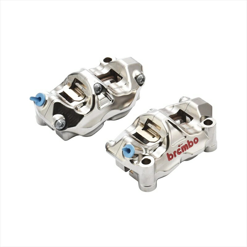バイクパーツ ブレンボ GP4-RX ラジアル CNC 4P キャリパー ニッケルコーティング レッドロゴ 左右セット220.B010.20 4548664861750φ32 取付ピッチ:100mm