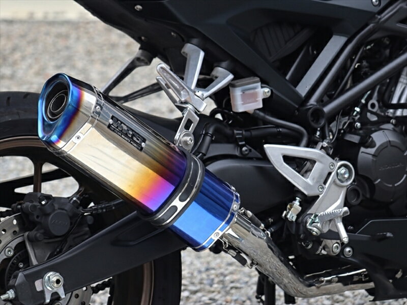 バイクパーツ マフラーダブルアールズ フルEX SS-OVAL 焼き色チタンタイプ CB125R 21- 8BJ-JC91 LB1110JM 4582734412886