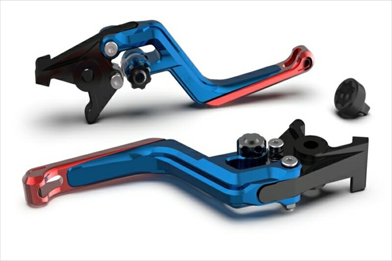 バイクパーツ ハンドルエルエスエル ERGレバー ブルー/BK/レッド RSV 1000Mille/R 00-02 Tuono/Factory 02-03 M900ie99-02200ER13BLSWRT 4550646111753
