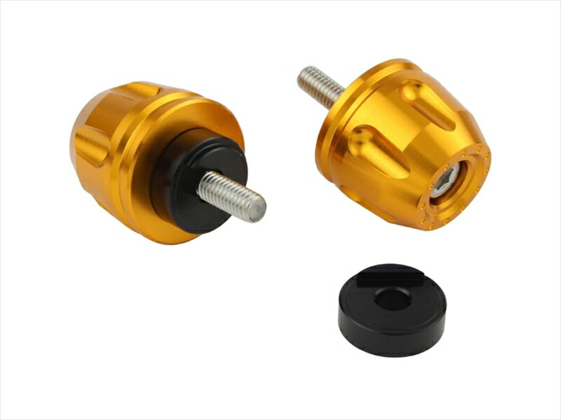 【5日前後で発送】 バイクパーツ ハンドルポッシュフェイス リボルバーエンド ヤマハ純正ハンドルM6タイプ ゴールド032199-04 4945716176600